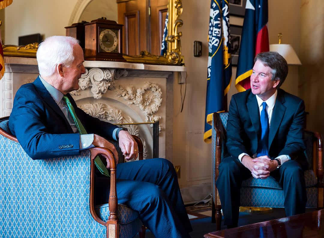 Senator John Cornyn In Dialogue With Colleague Wallpaper