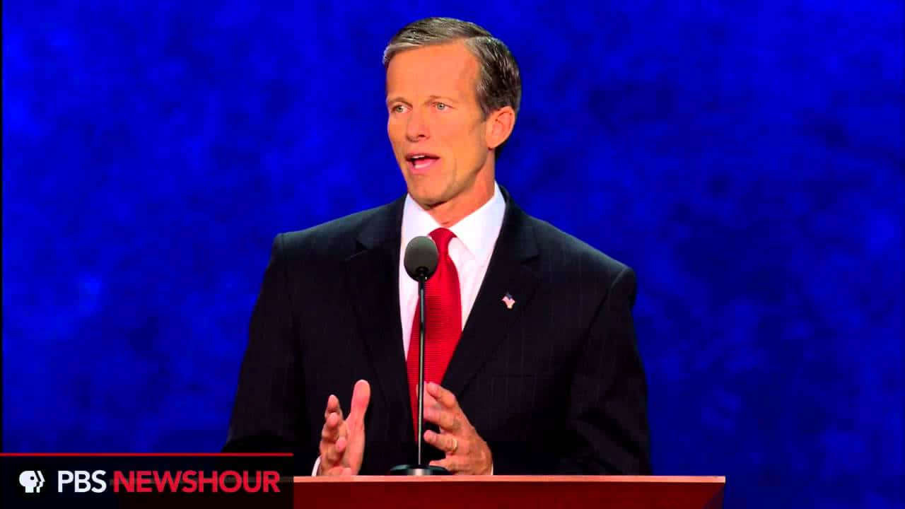 Senator John Thune Delivering Speech Wallpaper