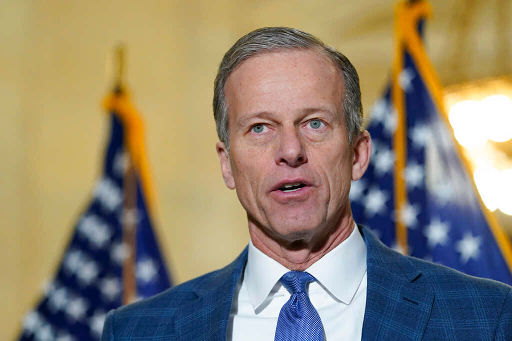 Senator John Thune In Blue Suit And Tie Wallpaper