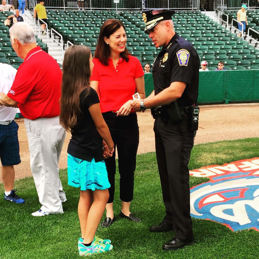 Senator Kelly Ayotte On The Sports Field Wallpaper