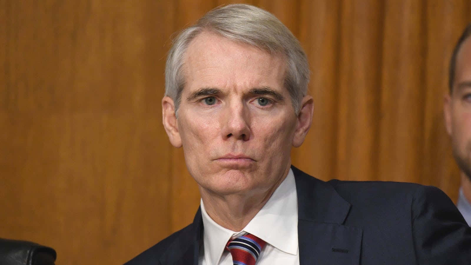 Senator Rob Portman Posing In A Formal Attire Wallpaper