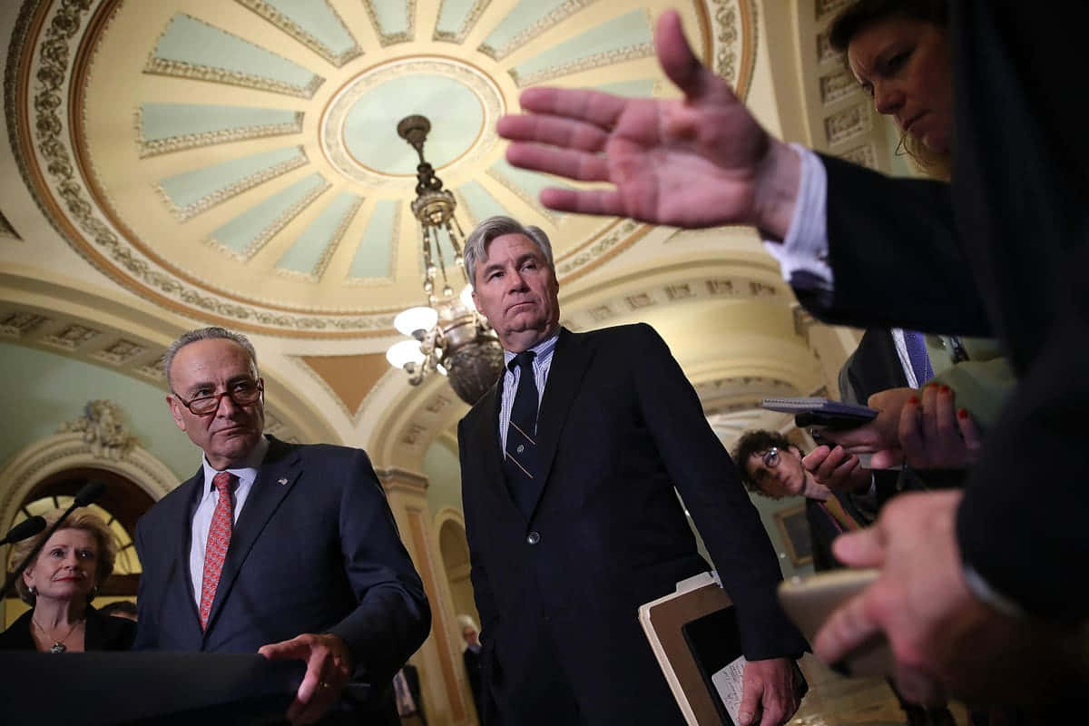 Senator Sheldon Whitehouse Delivering A Speech Wallpaper