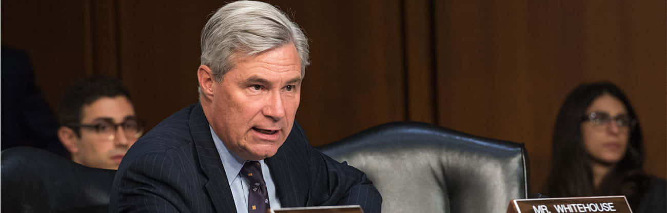 Senator Whitehouse During Hearing Wallpaper