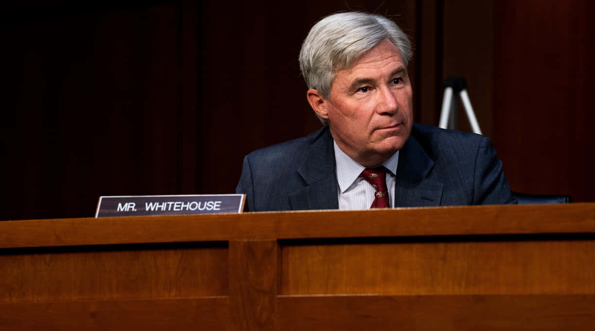 Senator Whitehouse During Hearing Wallpaper