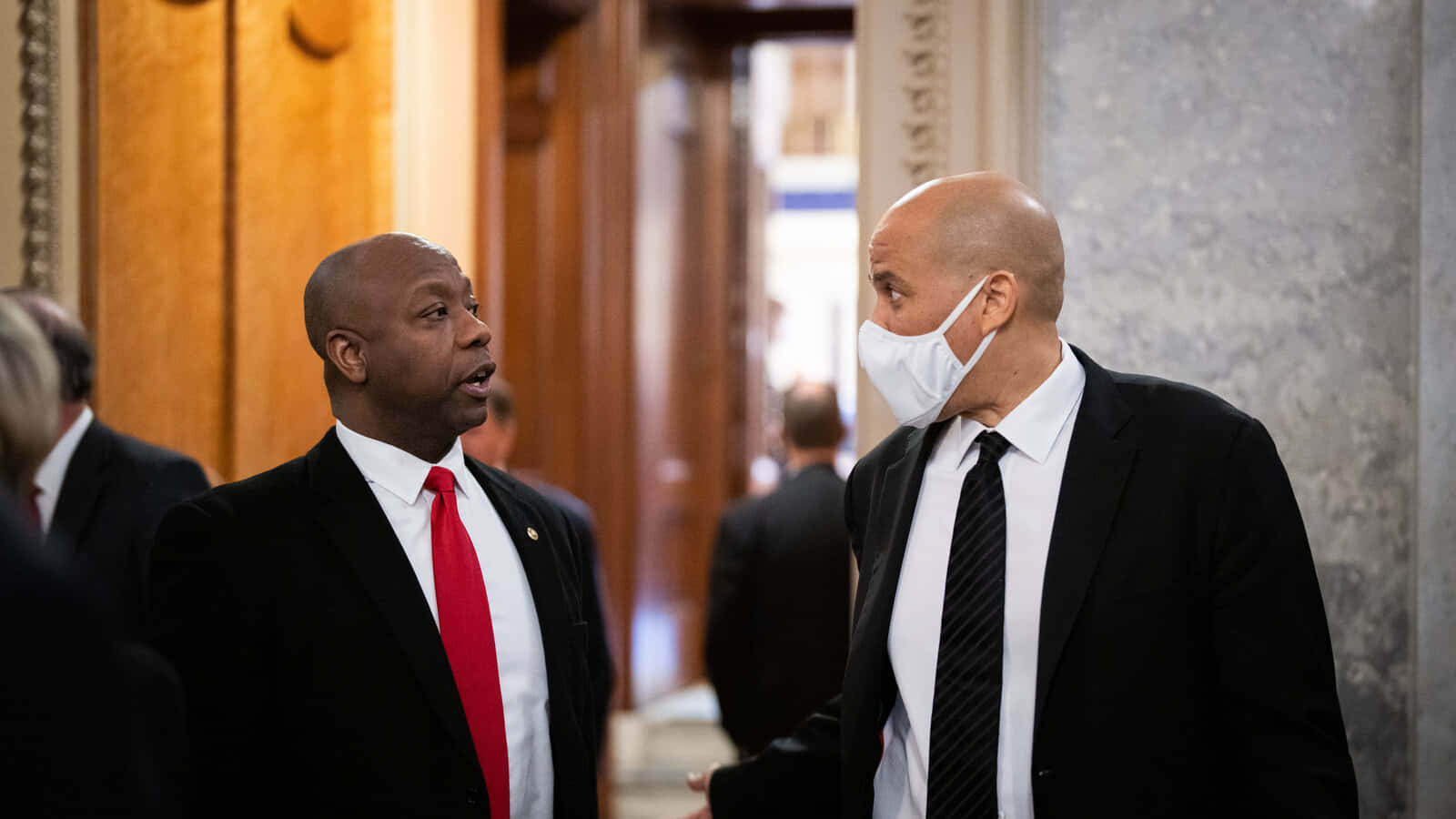 Senators Tim Scott And Cory Booker Wallpaper