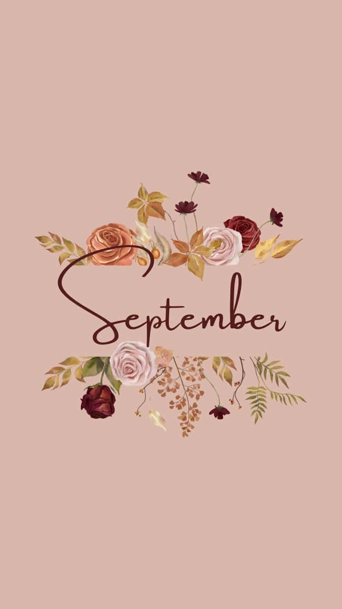 September Floral Design Wallpaper Wallpaper