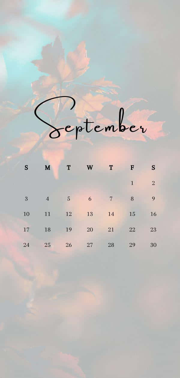 Septemberi Phone Calendar Wallpaper Wallpaper