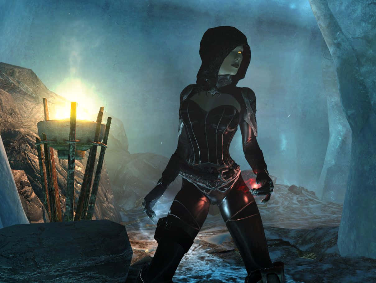 Serana, A Powerful Vampire In Skyrim Wallpaper