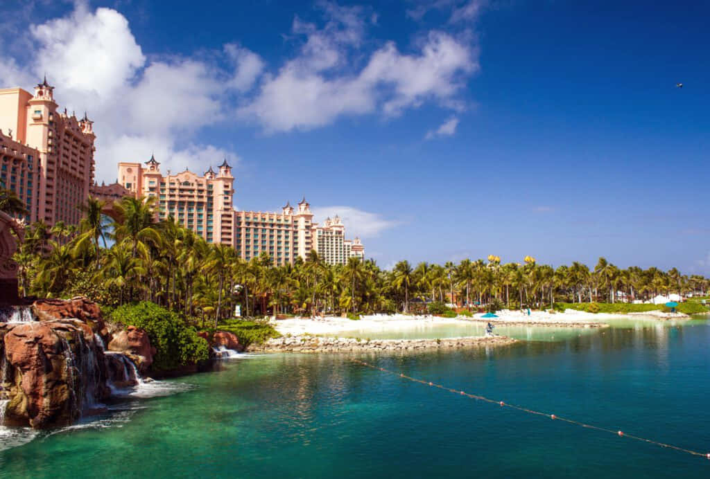 Serene Beach On A Beautiful Bahamas Island Wallpaper