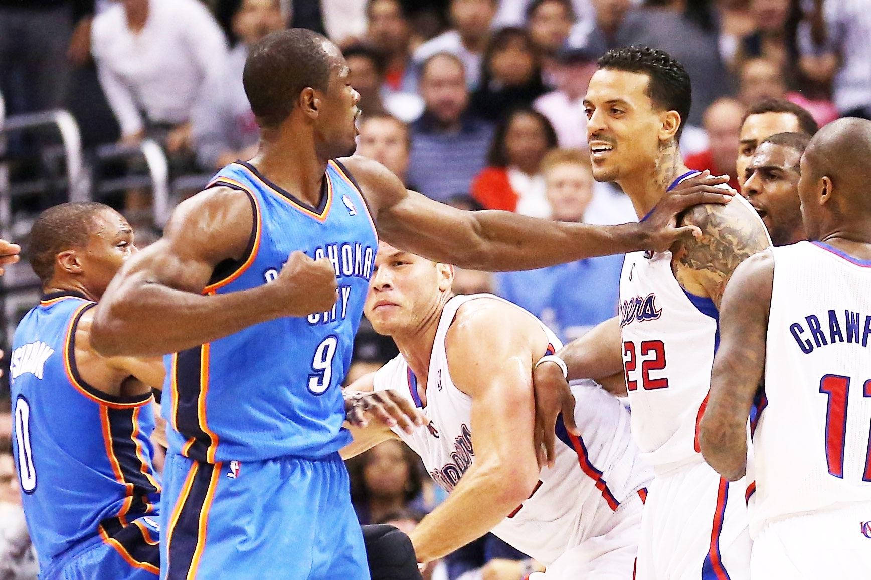 Serge Ibaka Altercation With Matt Barnes Wallpaper