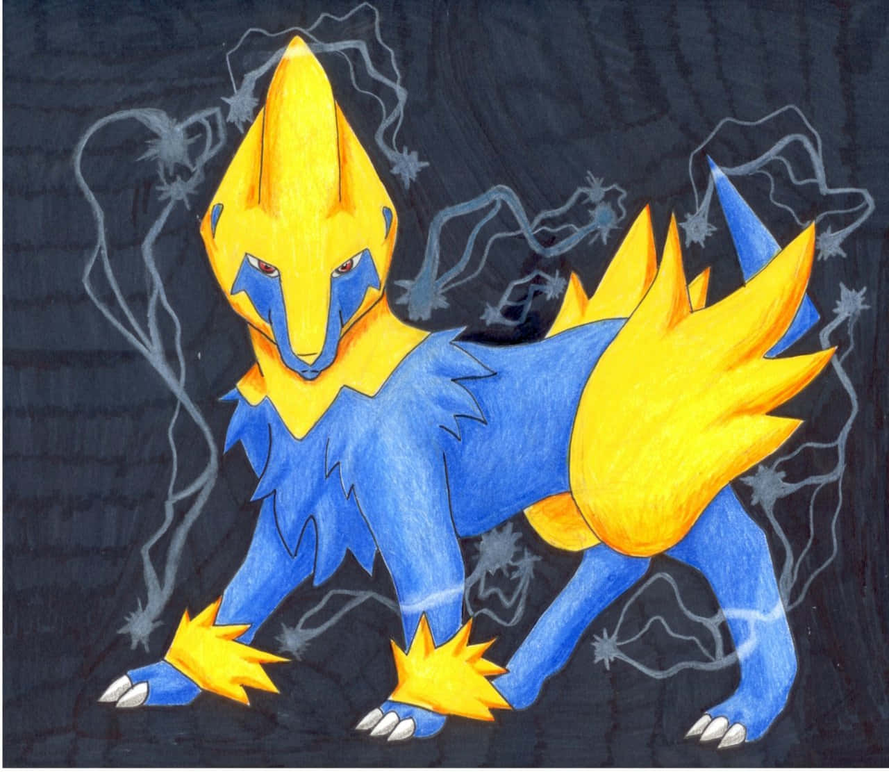 Serious Manectric Wallpaper