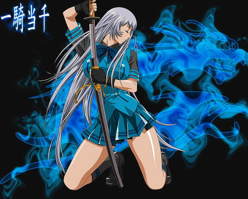 Set Your Fights Aflame With Ikki Tousen! Wallpaper