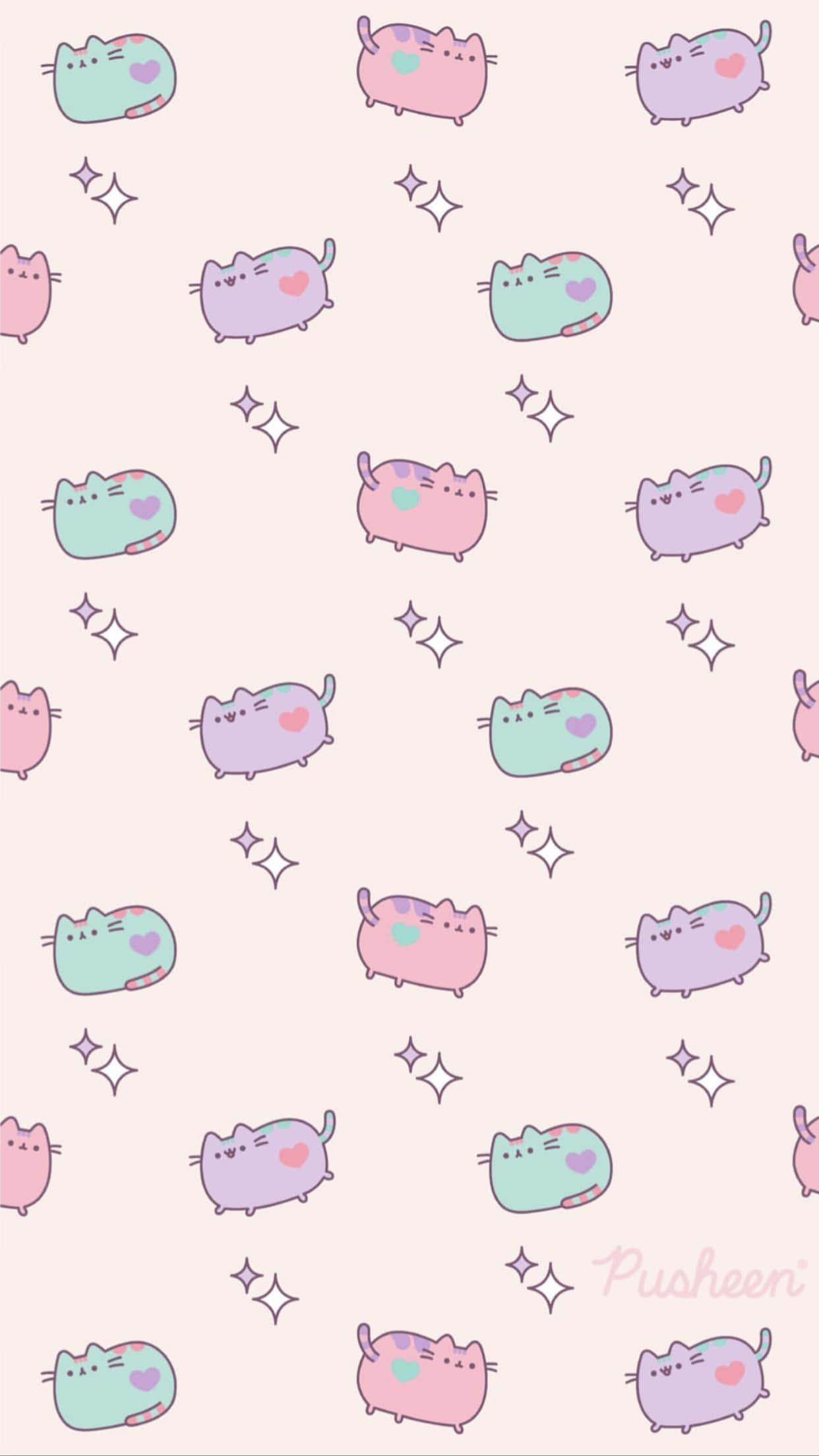 Set Yourself Free With A Joyful And Adorably Kawaii Pusheen. Wallpaper