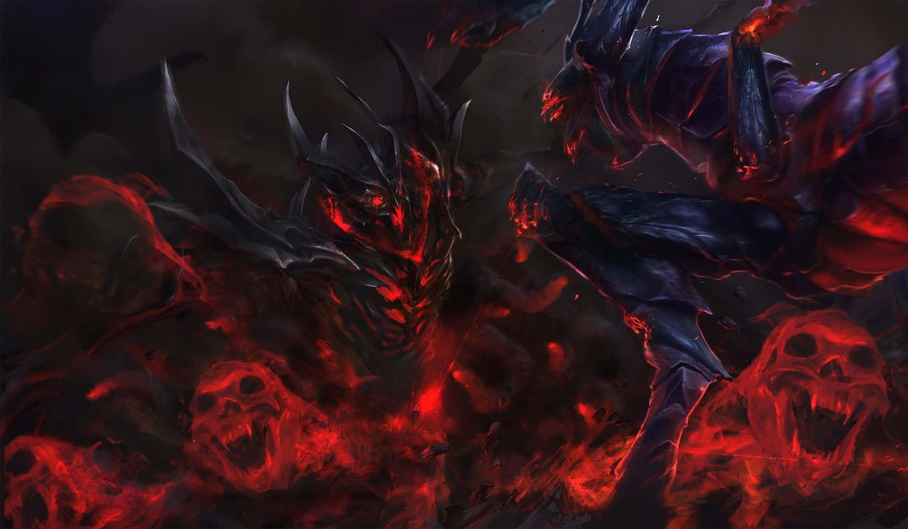 Shadow Fiend Unleashes Terror Wallpaper