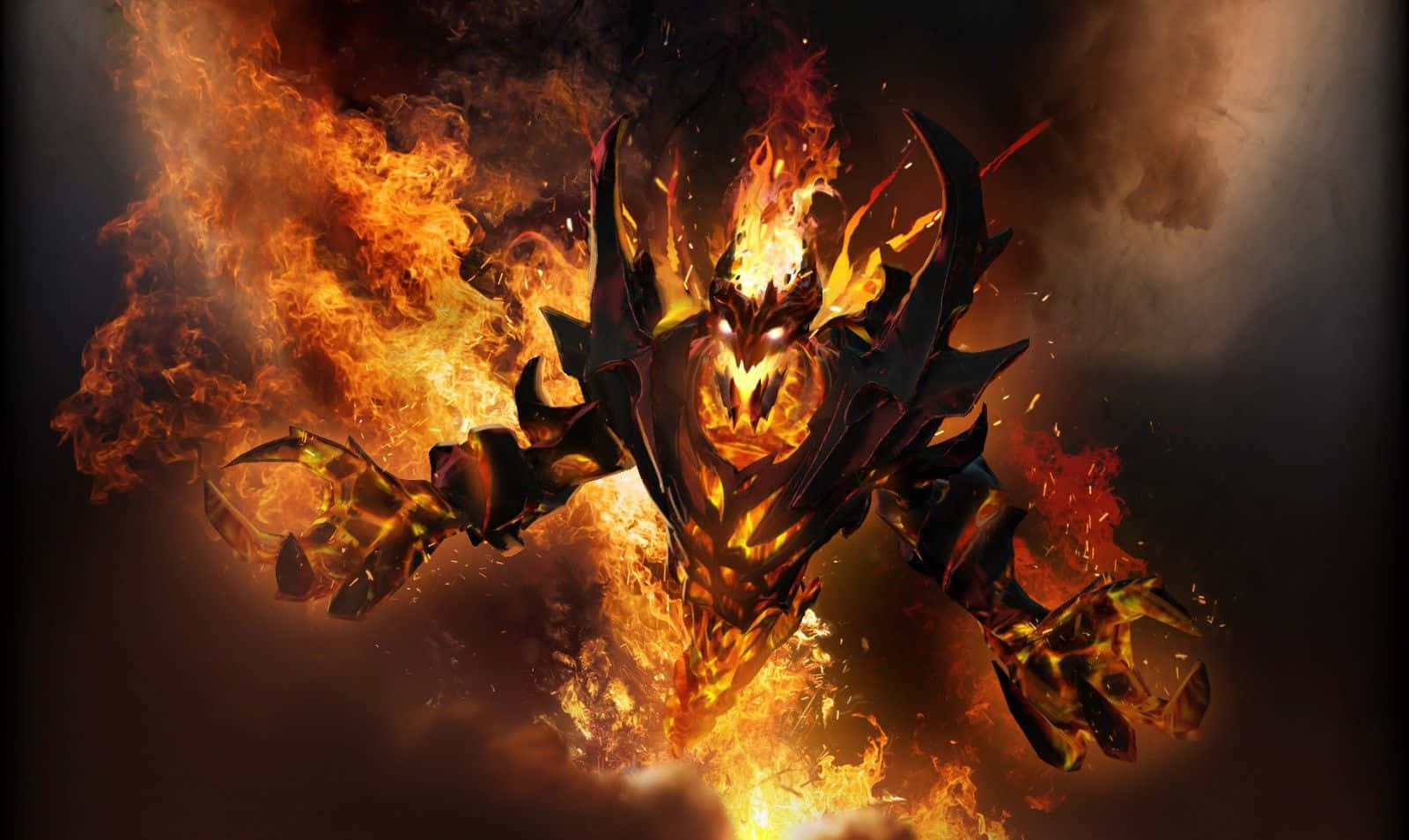 Shadow Fiend Unleashing Power In The Darkness Wallpaper