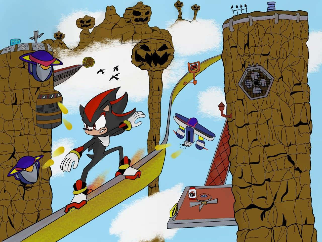 Shadow_the_ Hedgehog_ Pumpkin_ Hill_ Adventure Wallpaper