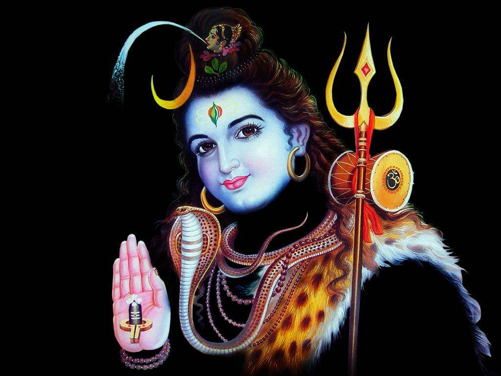 Shankar Bhagwan Black Backdrop Wallpaper