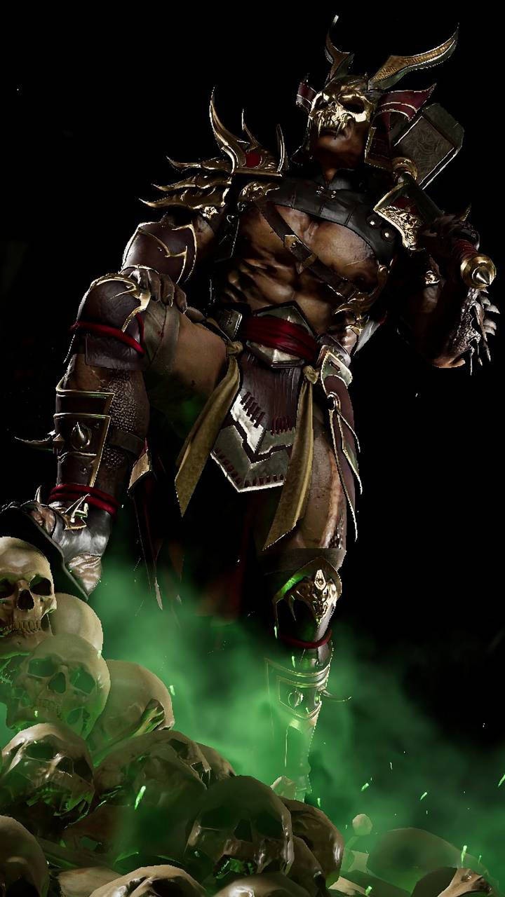 Shao Kahn Skulls Mk11 Wallpaper