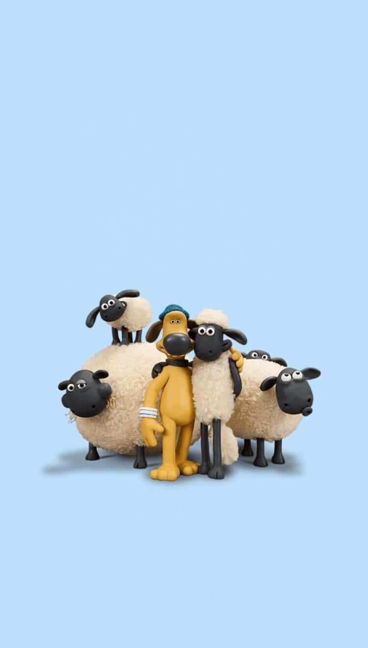 Shaunthe Sheepand Friends Wallpaper