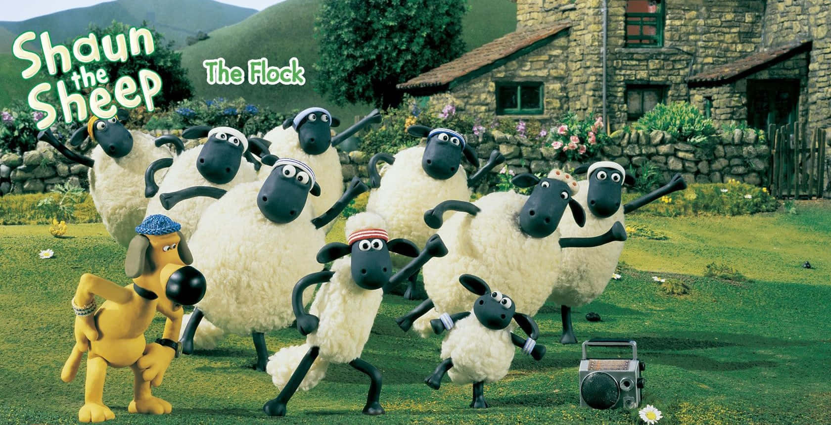 Shaunthe Sheepand Friends Wallpaper