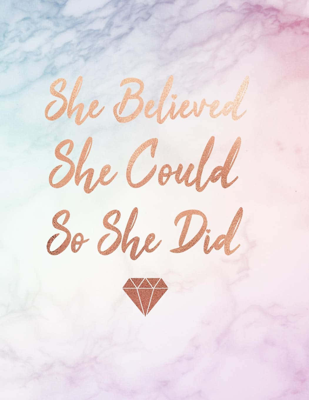 She Believed She Could So She Did Wallpaper