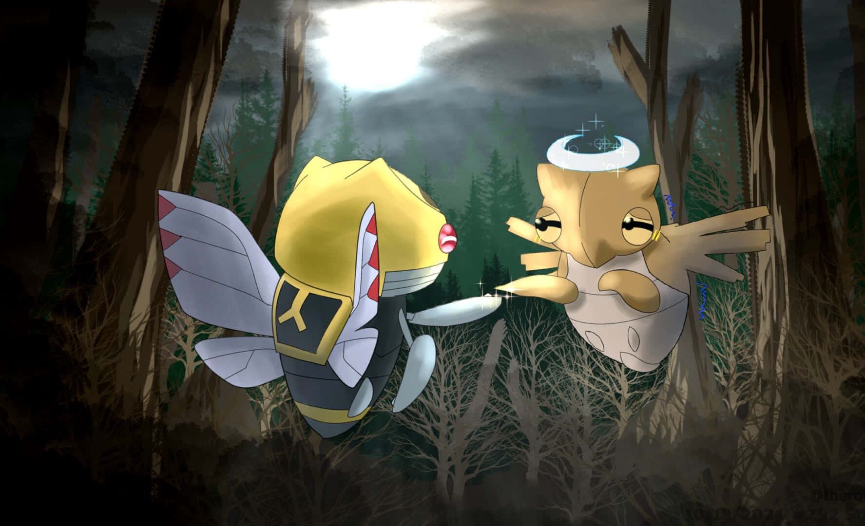 Shedinja And Ninjask Wallpaper