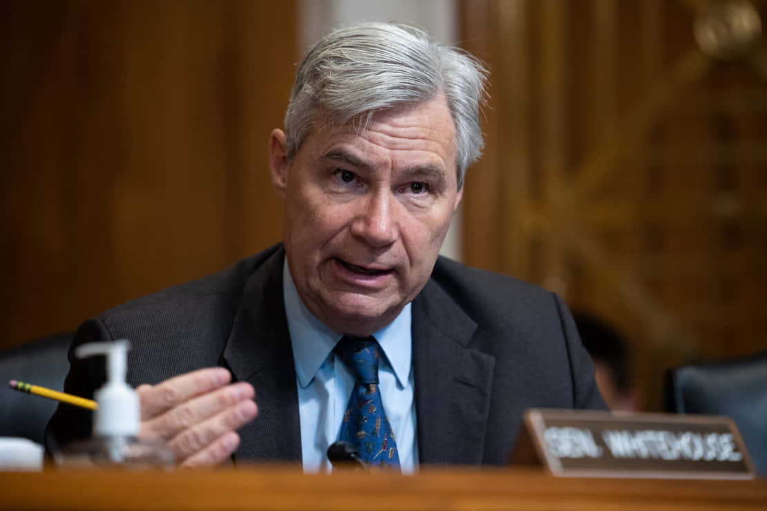 Sheldon Whitehouse Delivering A Speech Wallpaper