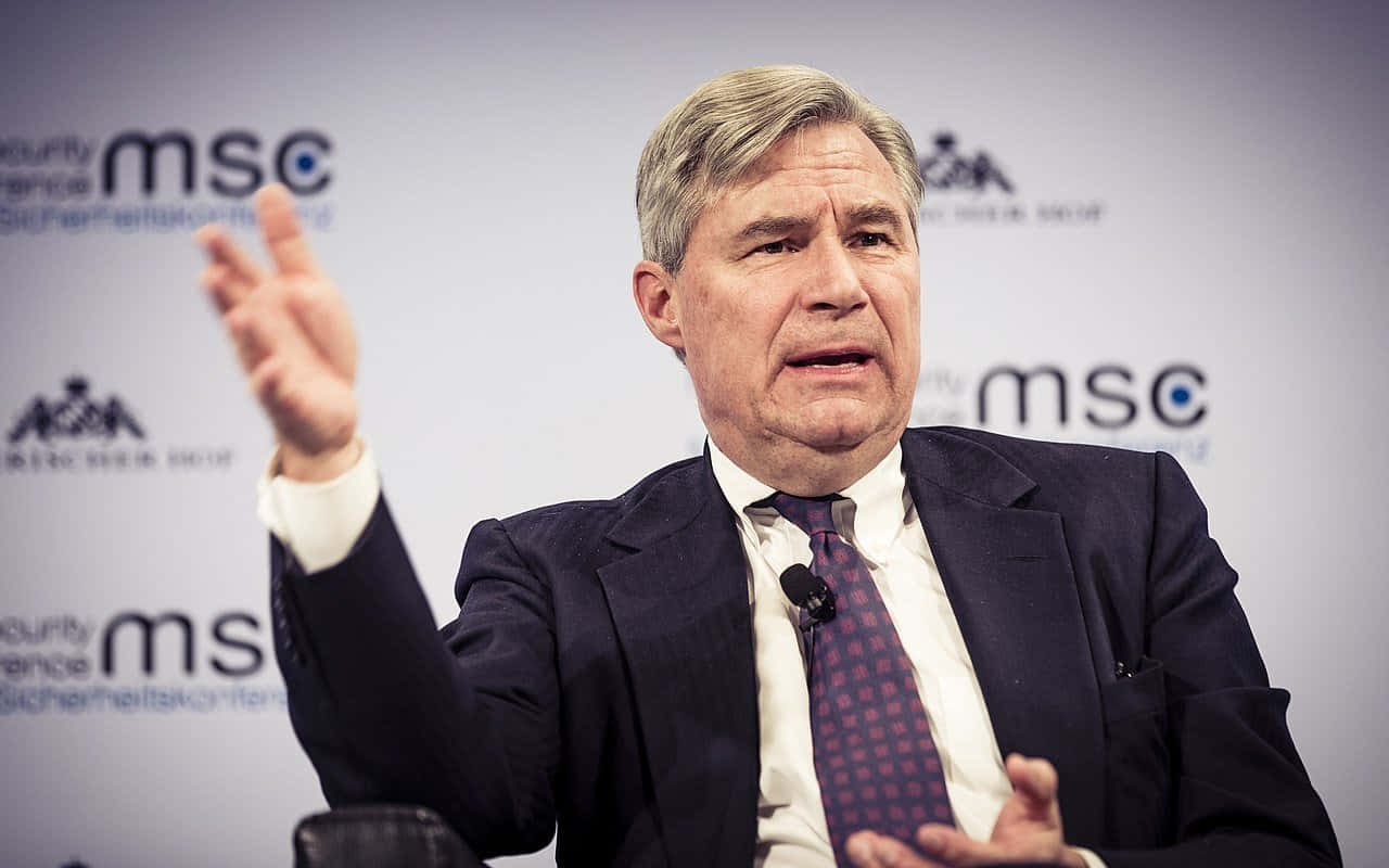 Sheldon Whitehouse Speakingat Event Wallpaper