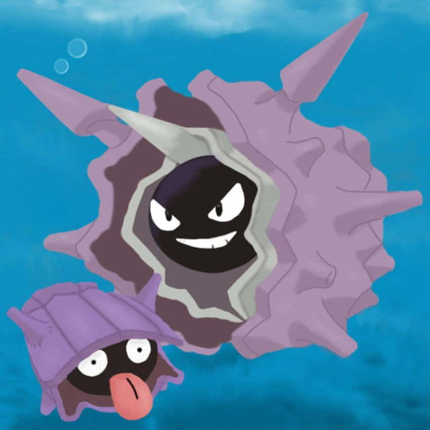 Shellder Cloyster Underwater Art Wallpaper