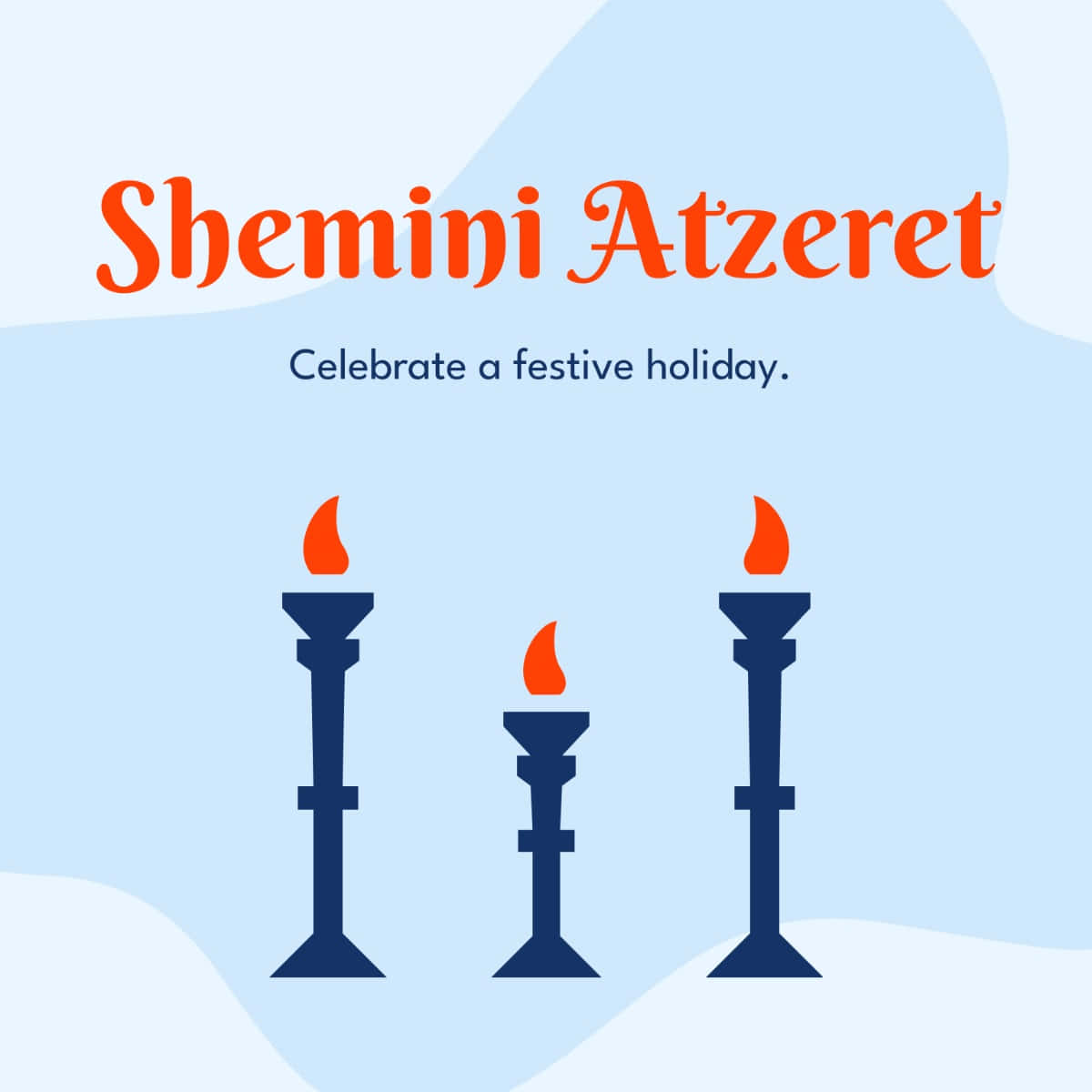 Shemini Atzeret Holiday Greeting Wallpaper