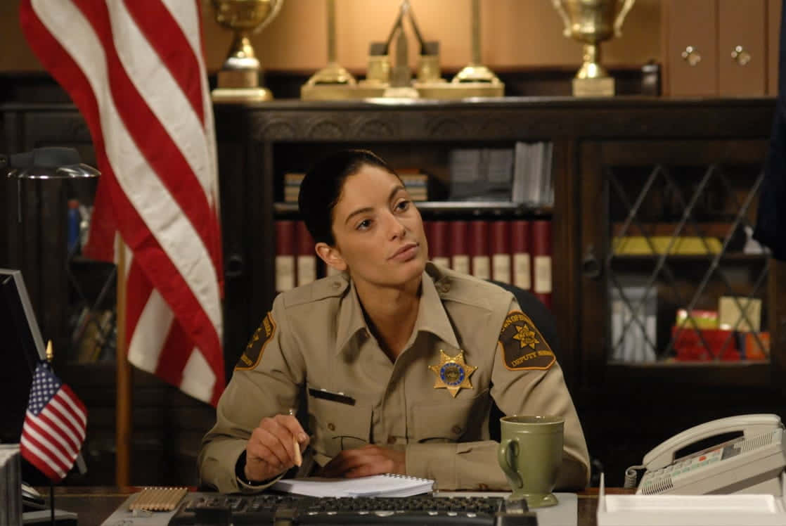 Sheriff Office Scene Erica Cerra Wallpaper