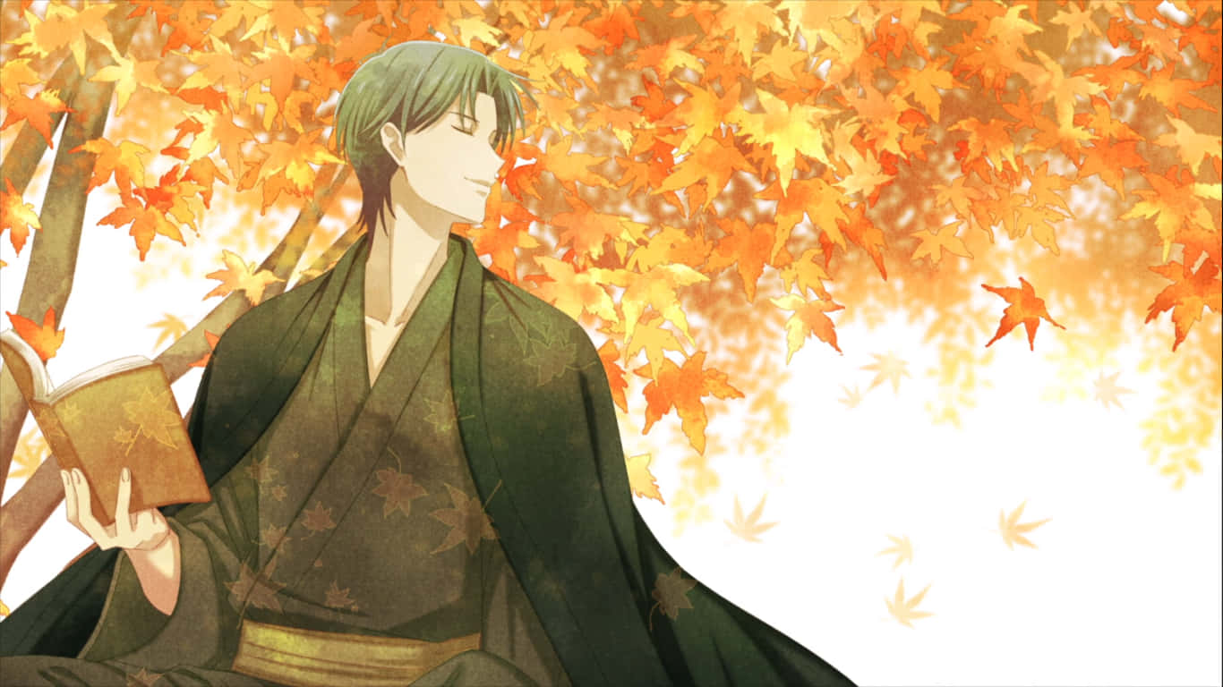 Shigure Sohma Fall Fruits Basket Anime Wallpaper