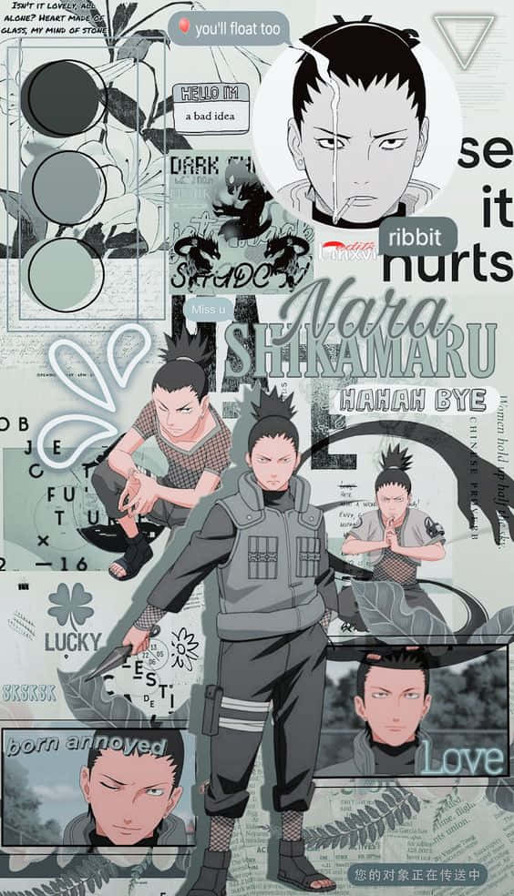 Shikamaru Aesthetic Graffiti Wallpaper