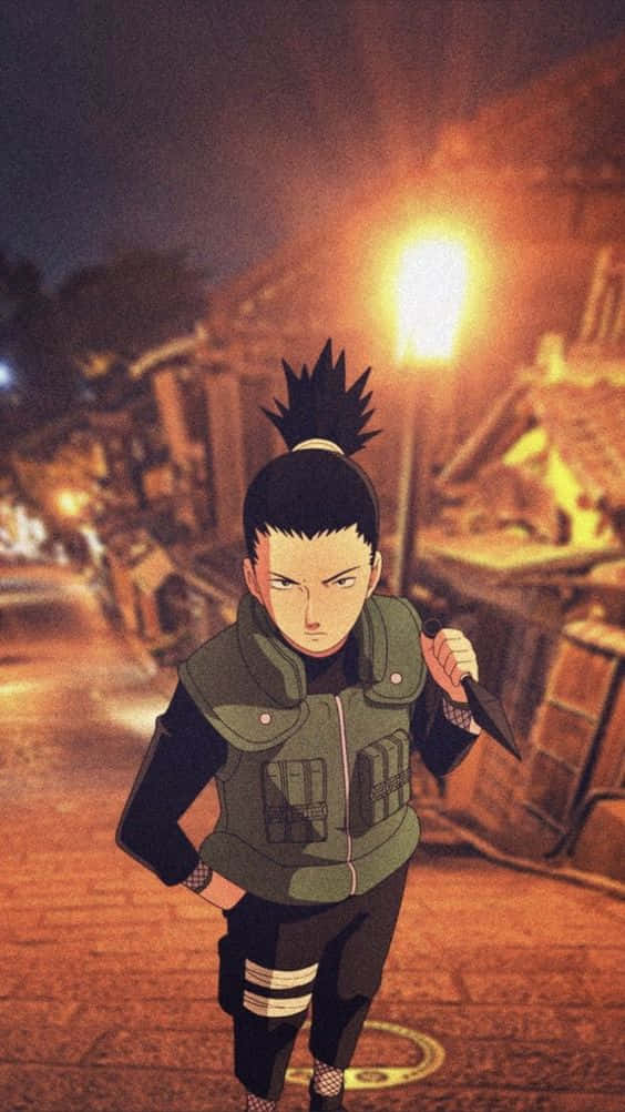 Shikamaru And His Mesh Armor Aesthetic Wallpaper