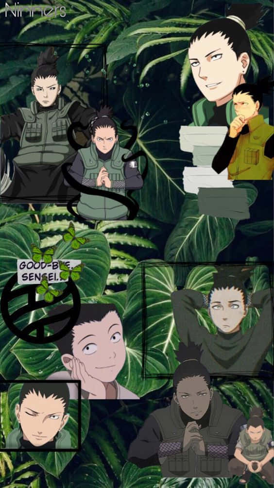 Shikamaru Leafy Aesthetic Wallpaper