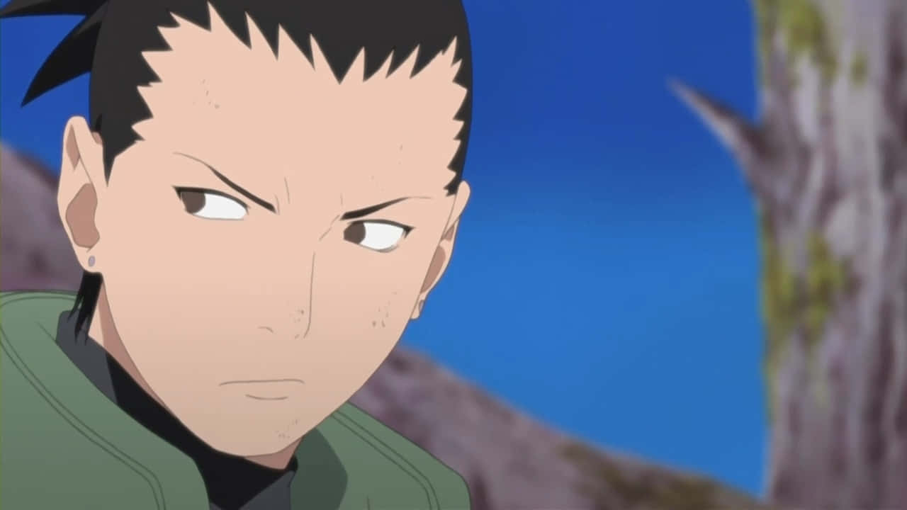 Shikamaru Nara Contemplating His Strategy Wallpaper