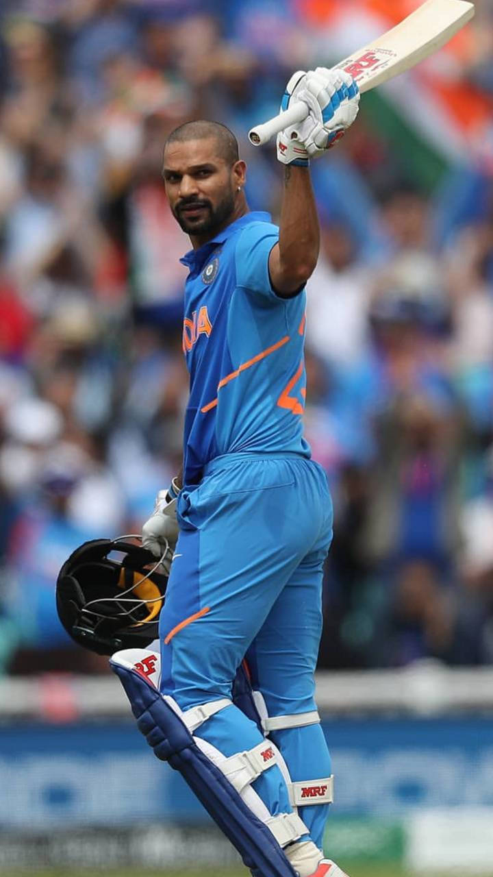 Shikhar Dhawan Blue Kit Wallpaper