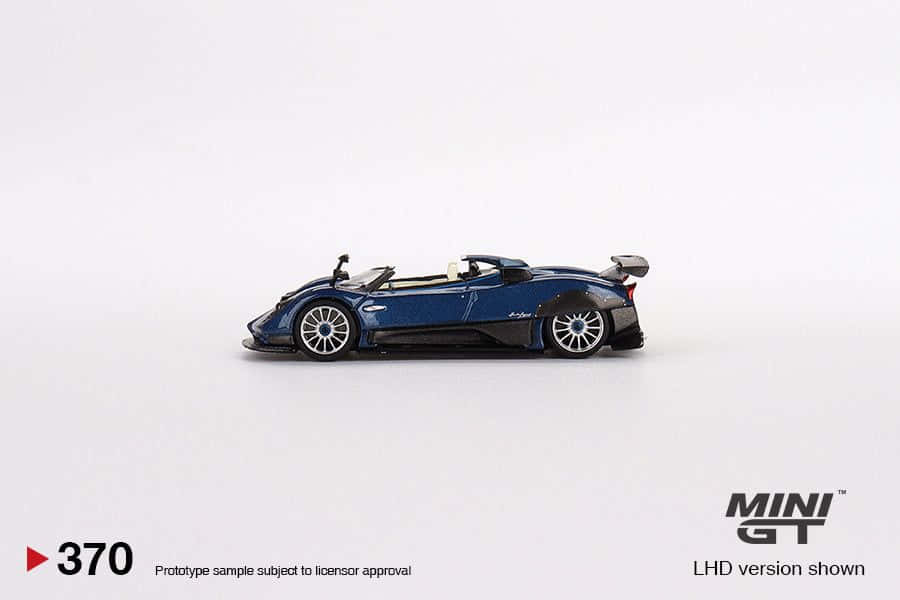 Shimmering Blue Pagani Zonda Tricolore On A Track Wallpaper