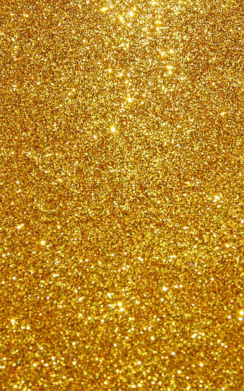 Shine Your Brightest With Yellow Glitter Wallpaper