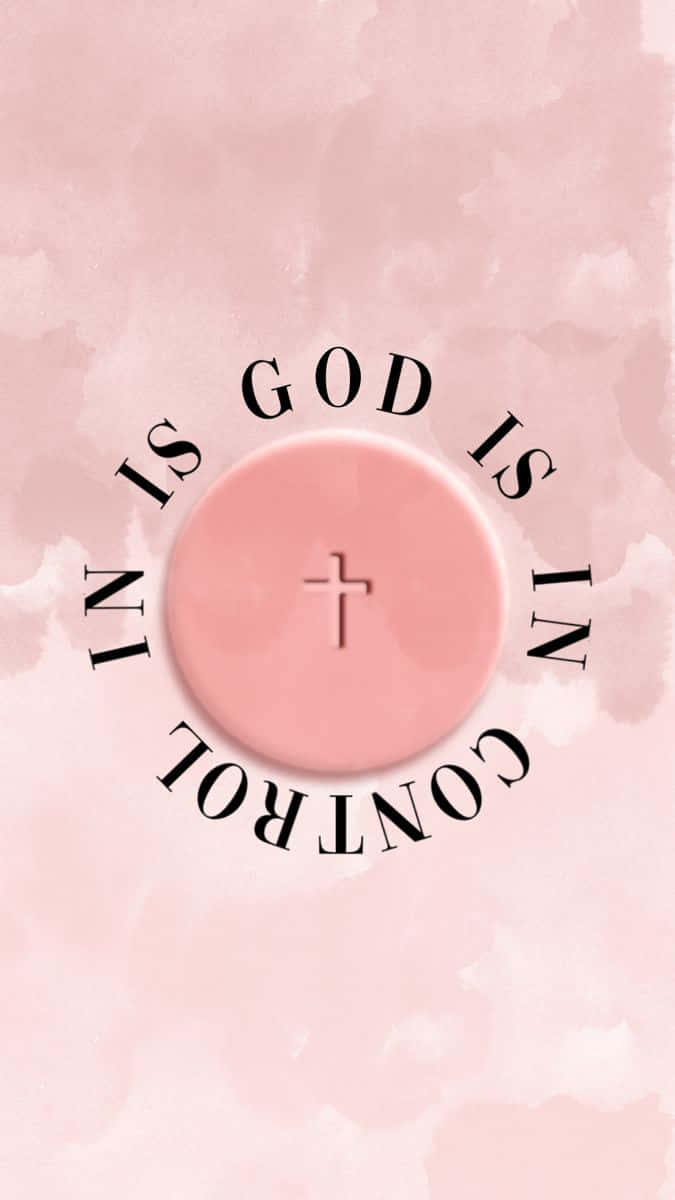 Shine Your Light With This Beautiful Pink Cross. Wallpaper