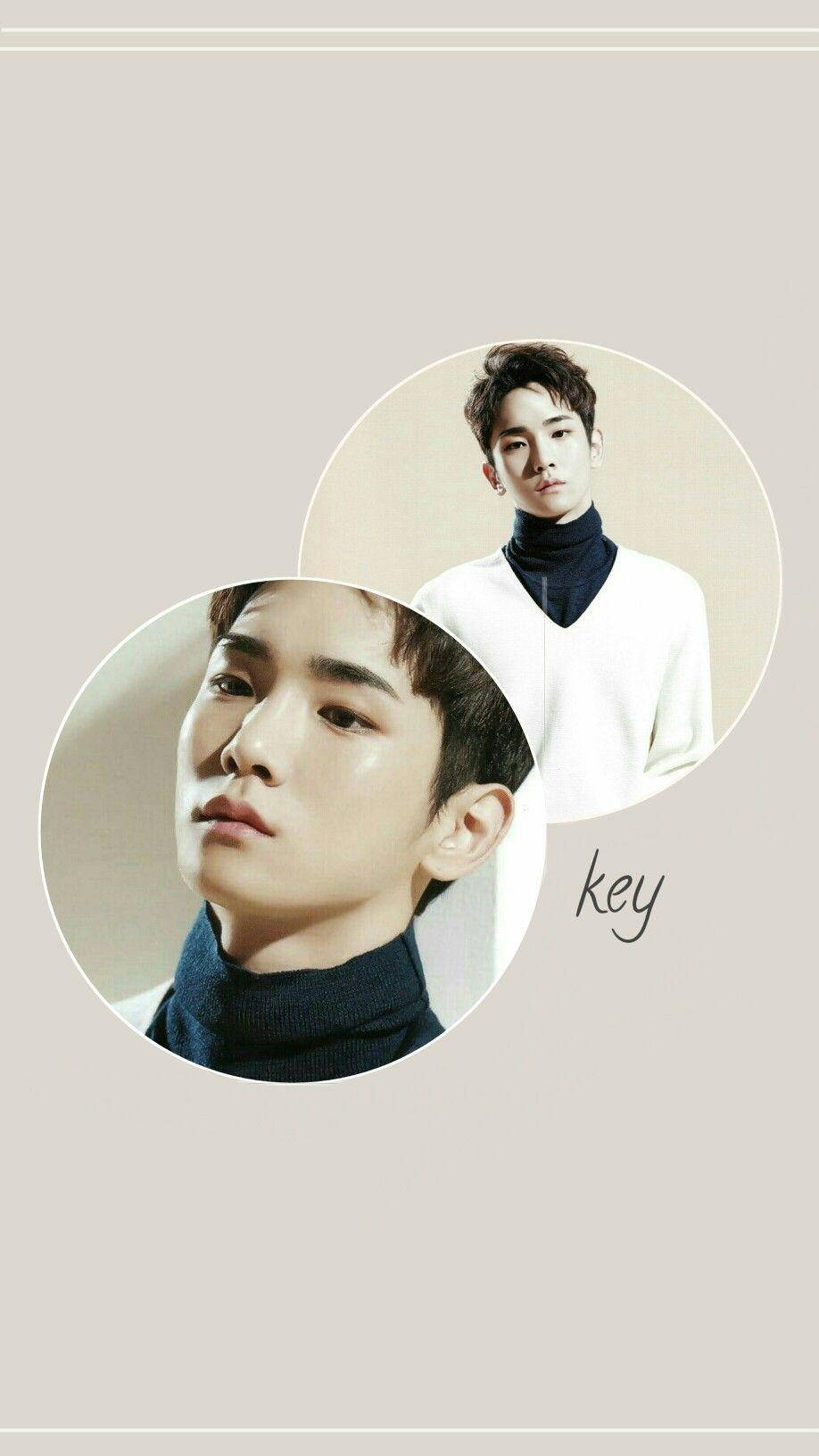 Shinee Key White Aesthetic Wallpaper