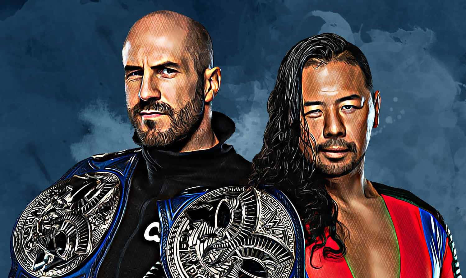 Shinsuke Nakamura Vs Cesaro Fight Wallpaper