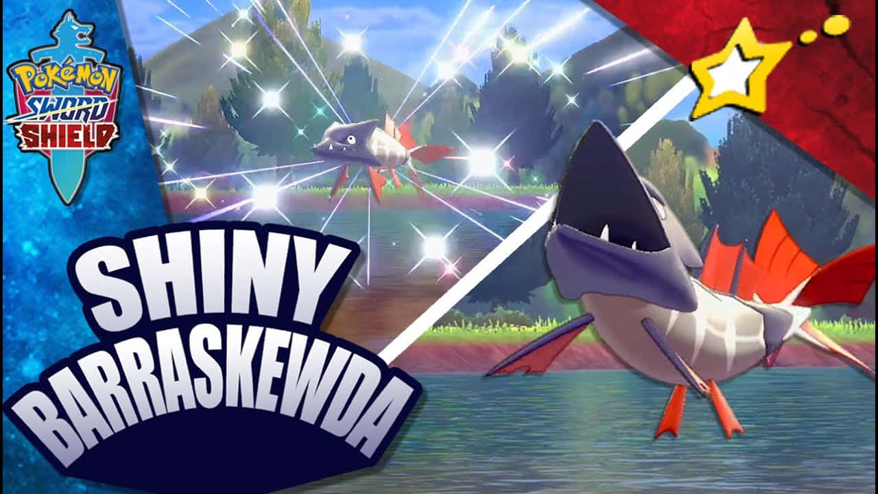 Shiny Barraskewda In Pokemon Sword And Shield Wallpaper