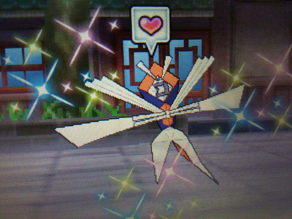 Shiny Kartana Pokemon In Game Wallpaper