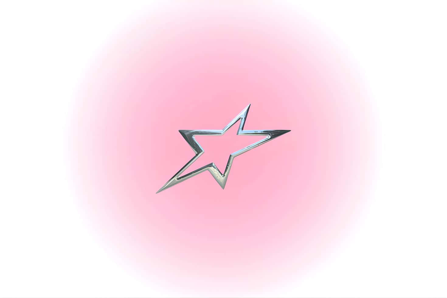 Shiny Star Pink Gradient Background Wallpaper