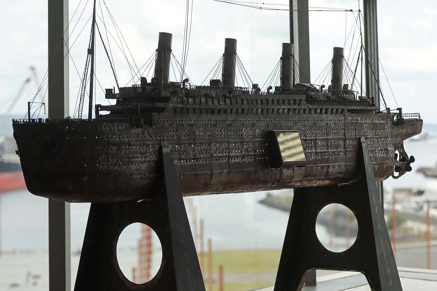 Ship Model At Rms Titanic Museum Wallpaper