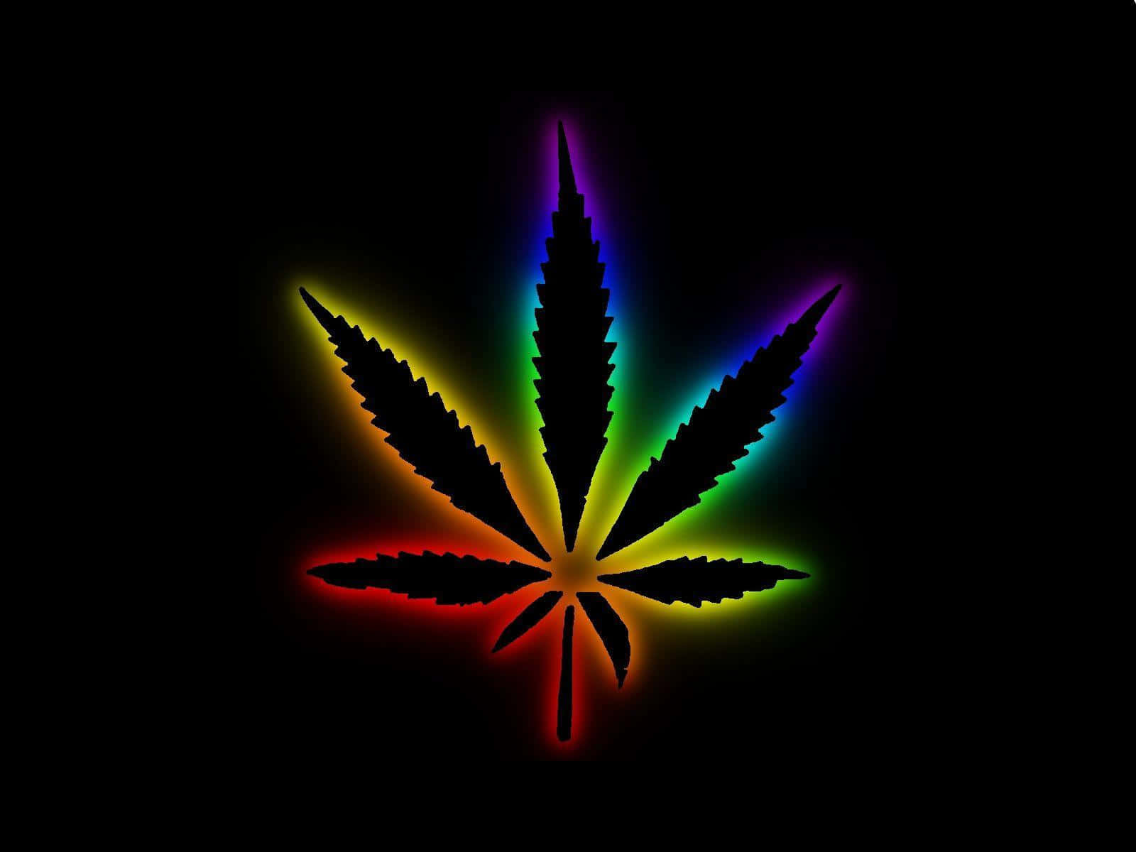 Shit Dope Rainbow Weed Wallpaper