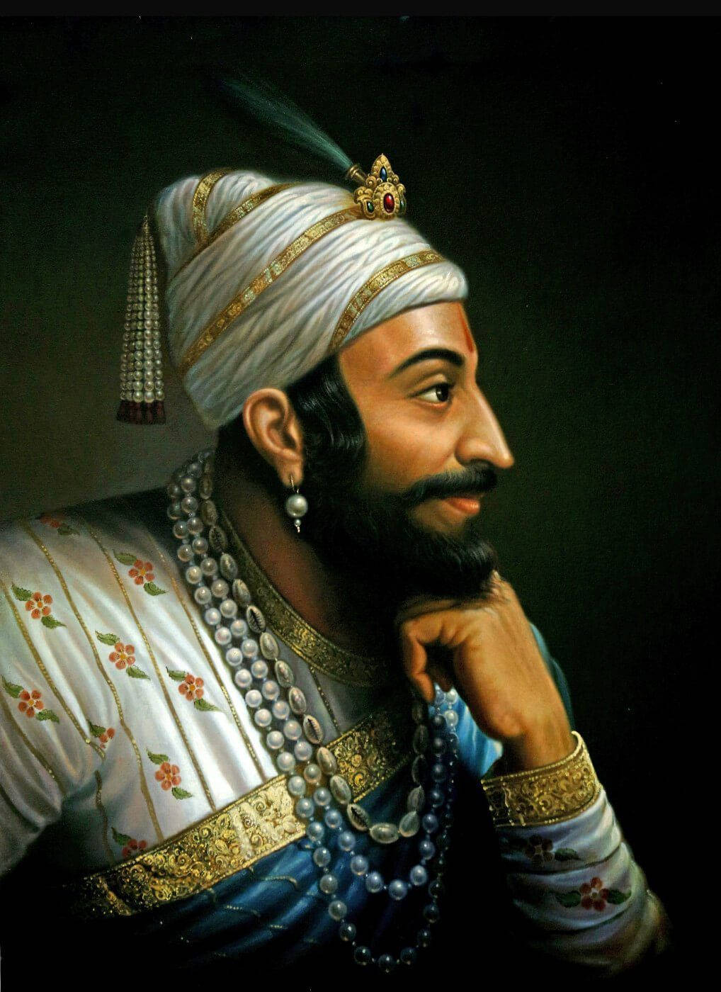 Shivaji Maharaj Hd Side Profile Wallpaper