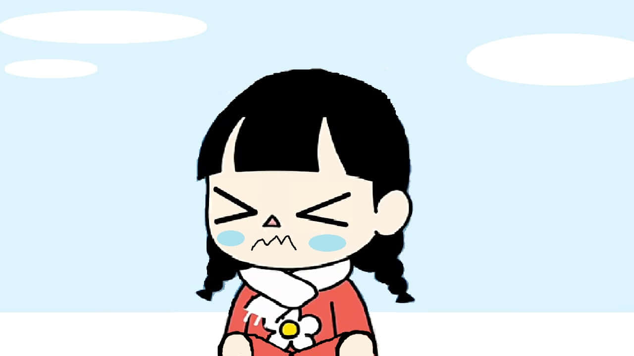 Shivering Girl Upset Art [wallpaper] Wallpaper