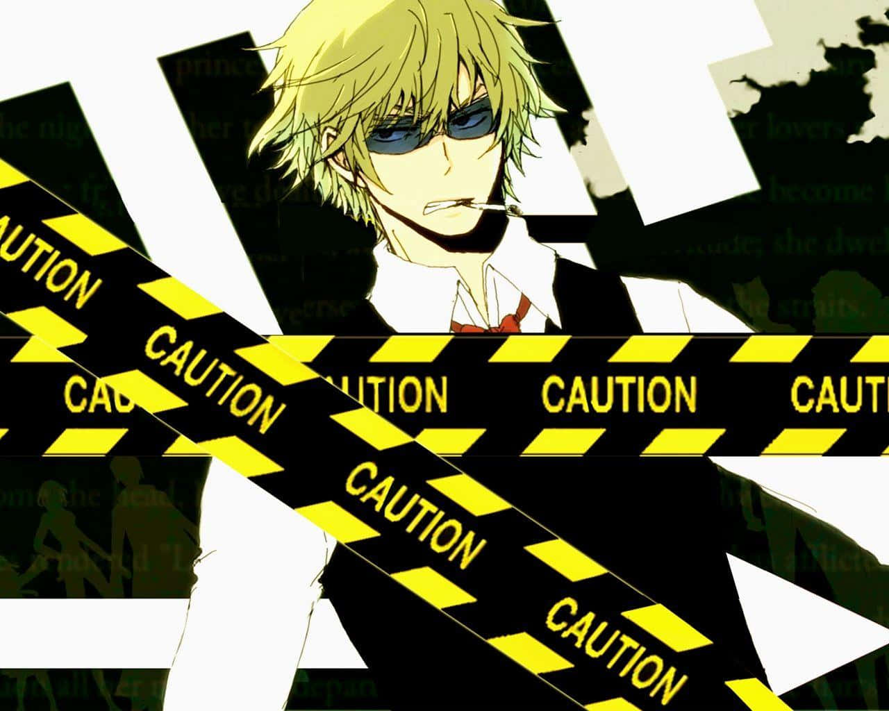 Shizuo Heiwajima Standing Tall In Ikebukuro City Wallpaper